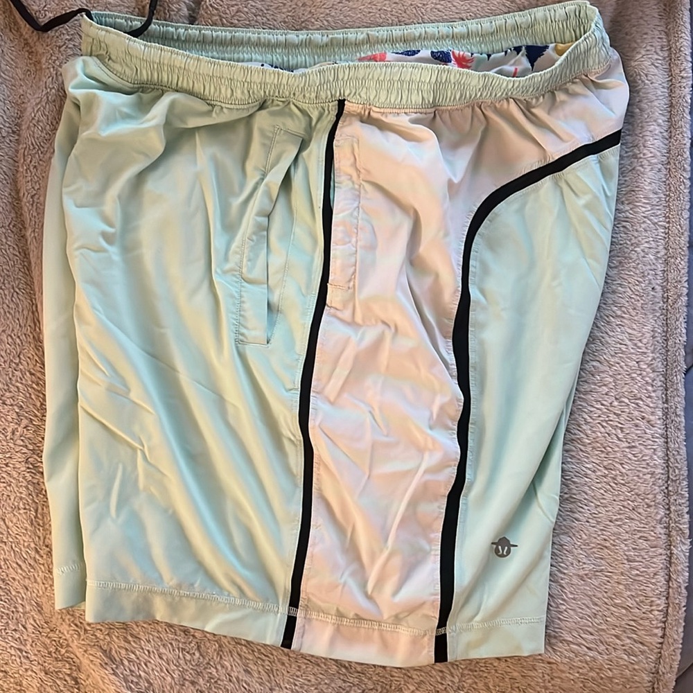 LuluLemon Teal Ocean Them Athletic Shorts. Size XL.